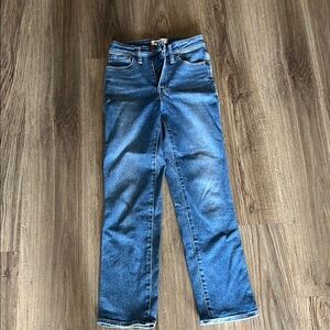 Madewell Blue Straight Leg Jeans